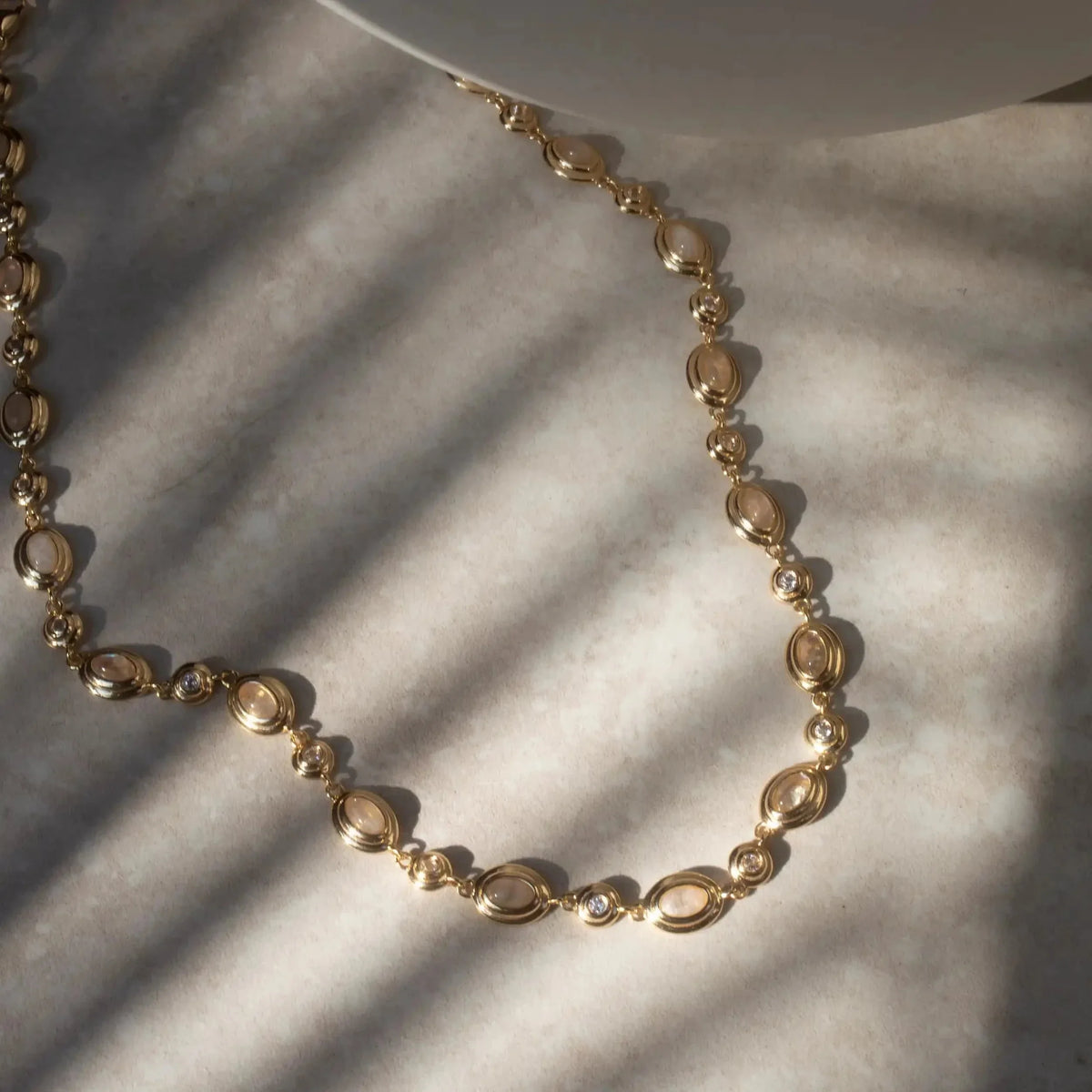 Gemstone Tennis Necklace