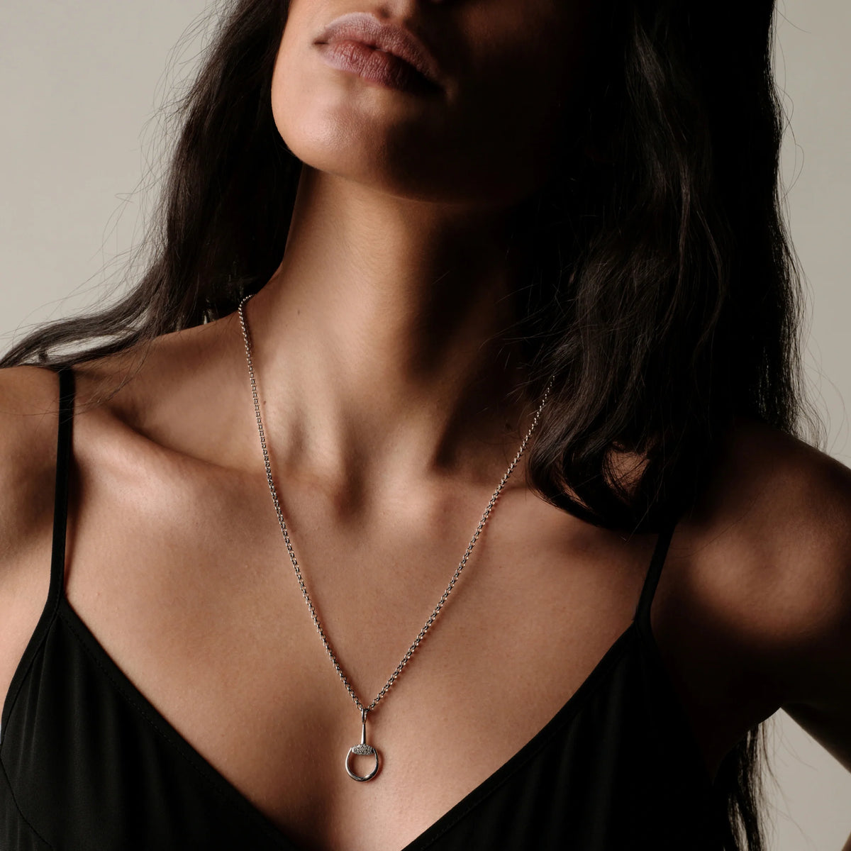 Horsebit Charm Link Necklace