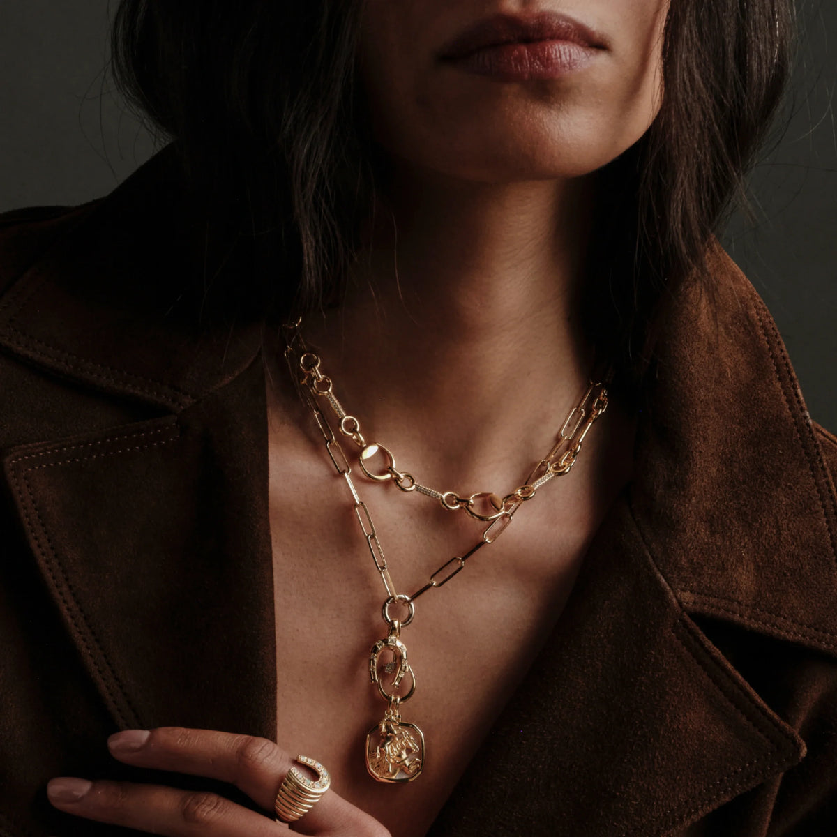 Sapphire Horsebit Collar