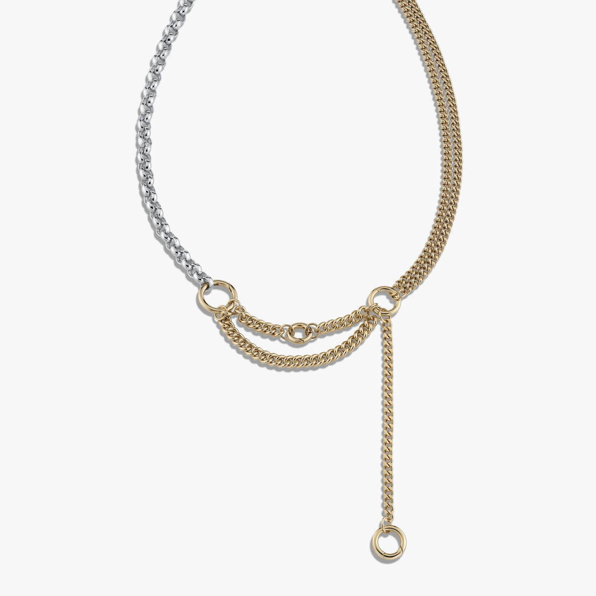 Asymmetrical Charm Collector Necklace