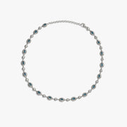 Gemstone Tennis Necklace