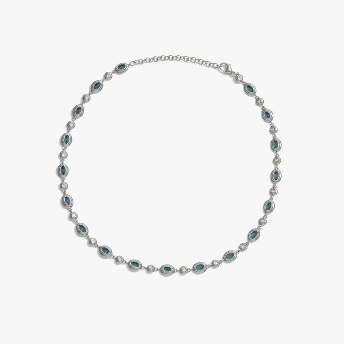 Gemstone Tennis Necklace