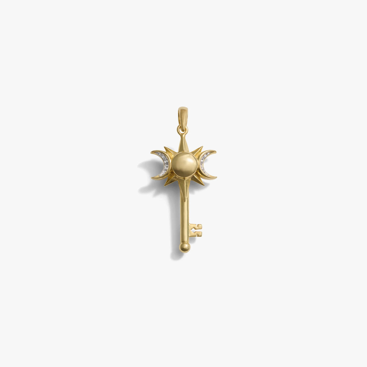 Triple Moon Key Amulet
