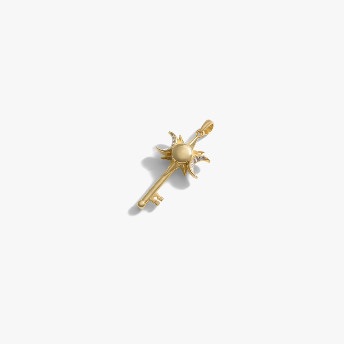 Triple Moon Key Amulet