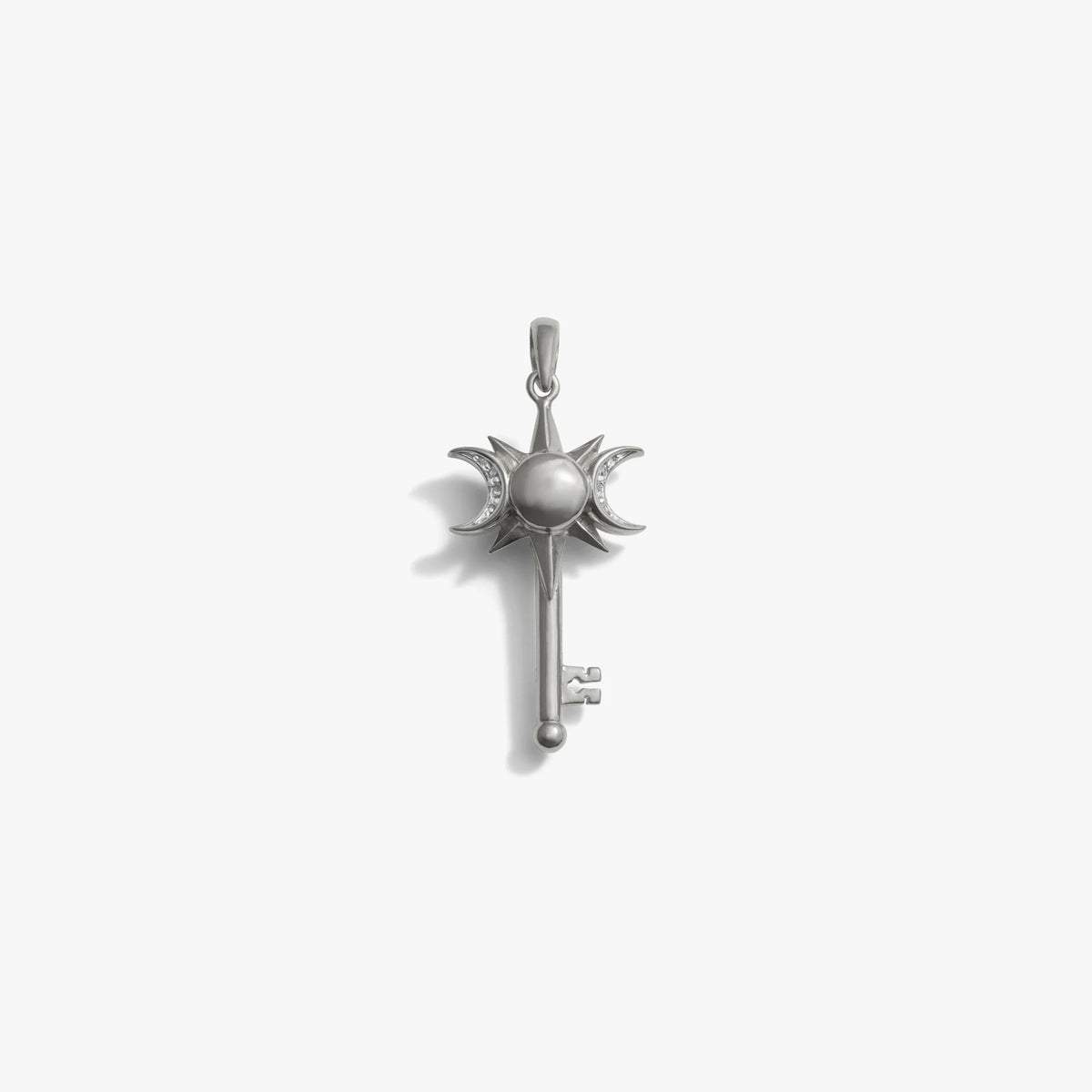 Triple Moon Key Amulet