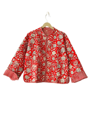 The Charlotte Jacket In Scarlett