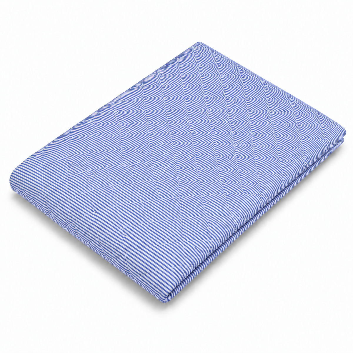 Striped Coverlet - Dark Blue
