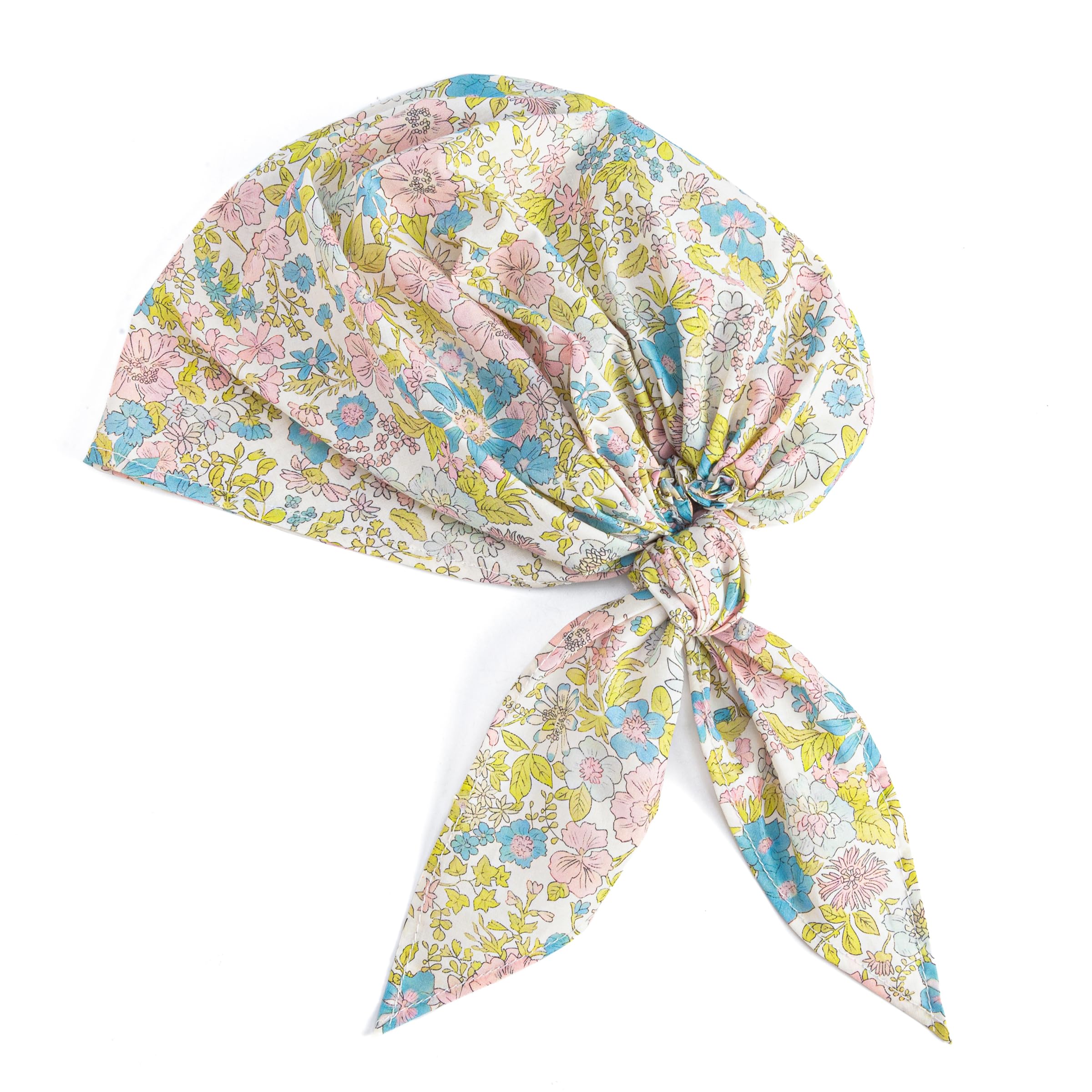 Girls Pre-tied Hair Bandana Scarf - Kids Age 3-8 Y- Vintage Floral
