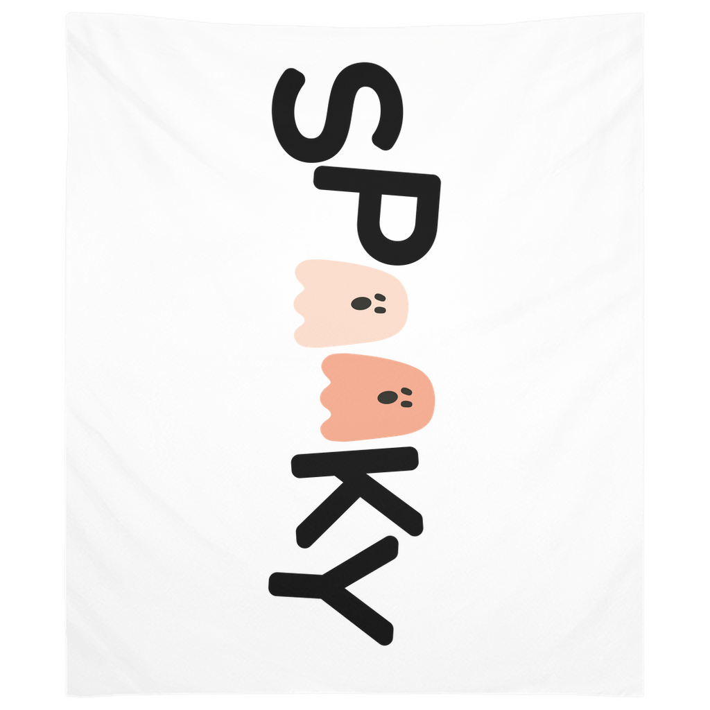 Spooky Tapestry, Wall Decor, Banner, Halloween Banner, Boo Banner, Halloween Decor