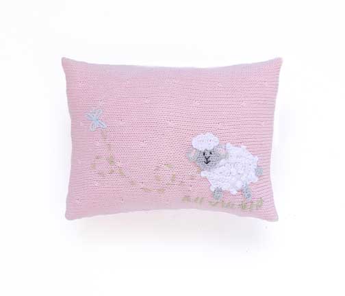 Lamb Mini Pillow, Pink