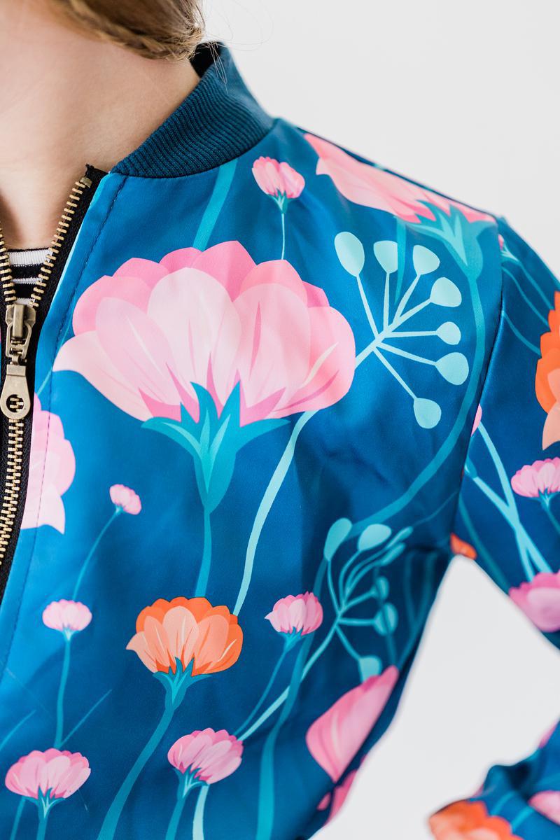 Poppies Satin Jacket