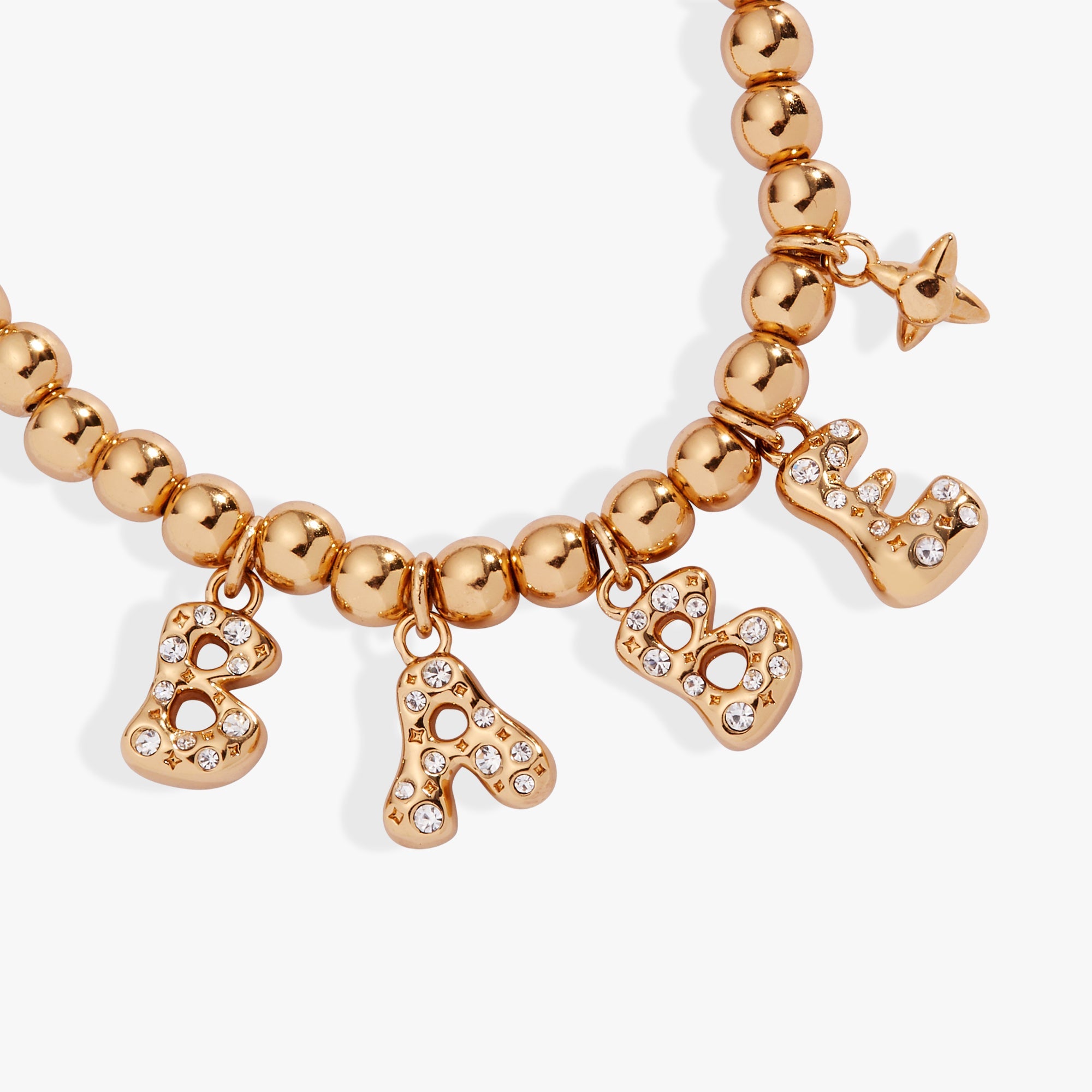 'babe' Bubble Beaded Bolo Bracelet