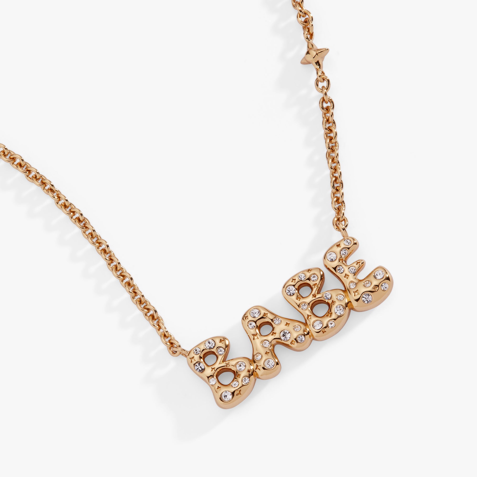 'babe' Bubble Crystal Pendant Necklace