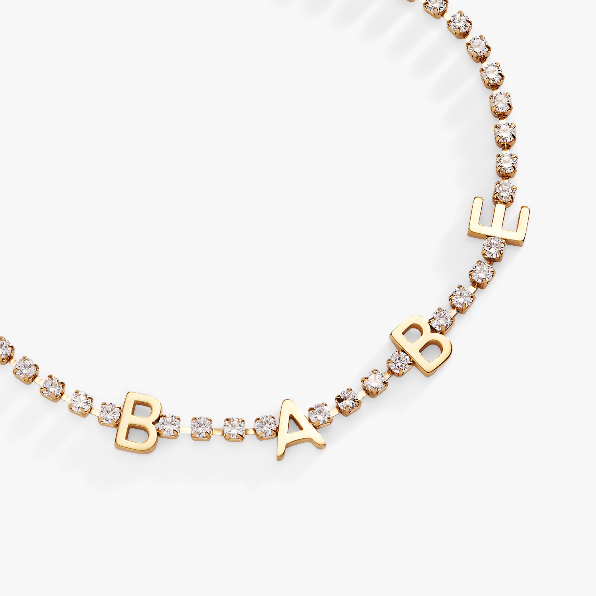 "babe" Crystal Tennis Bracelet