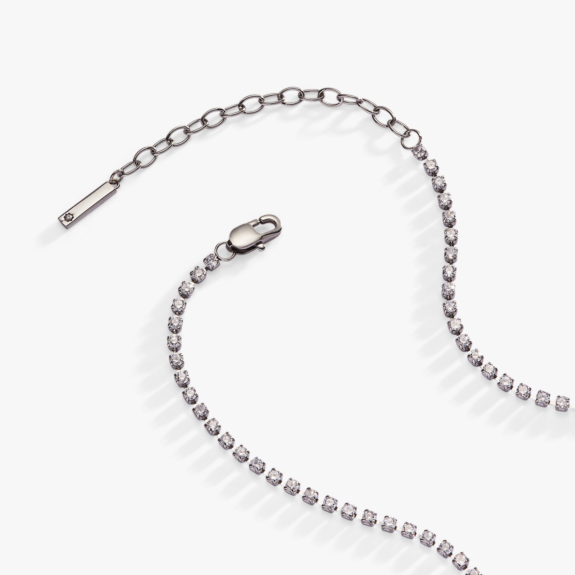 “babe” Crystal Tennis Necklace