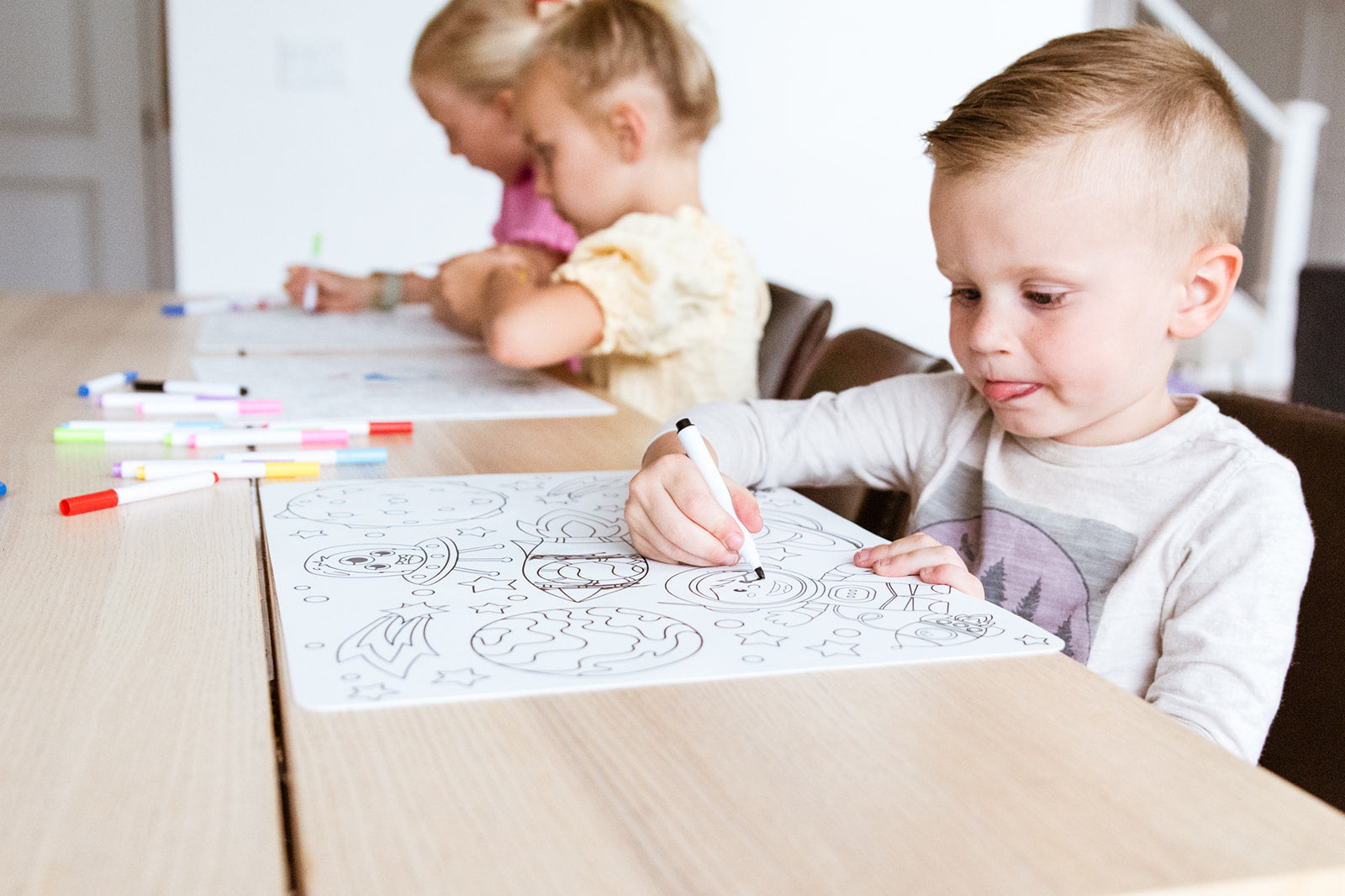 Silicone Reusable Coloring Placemat - 5 New Designs