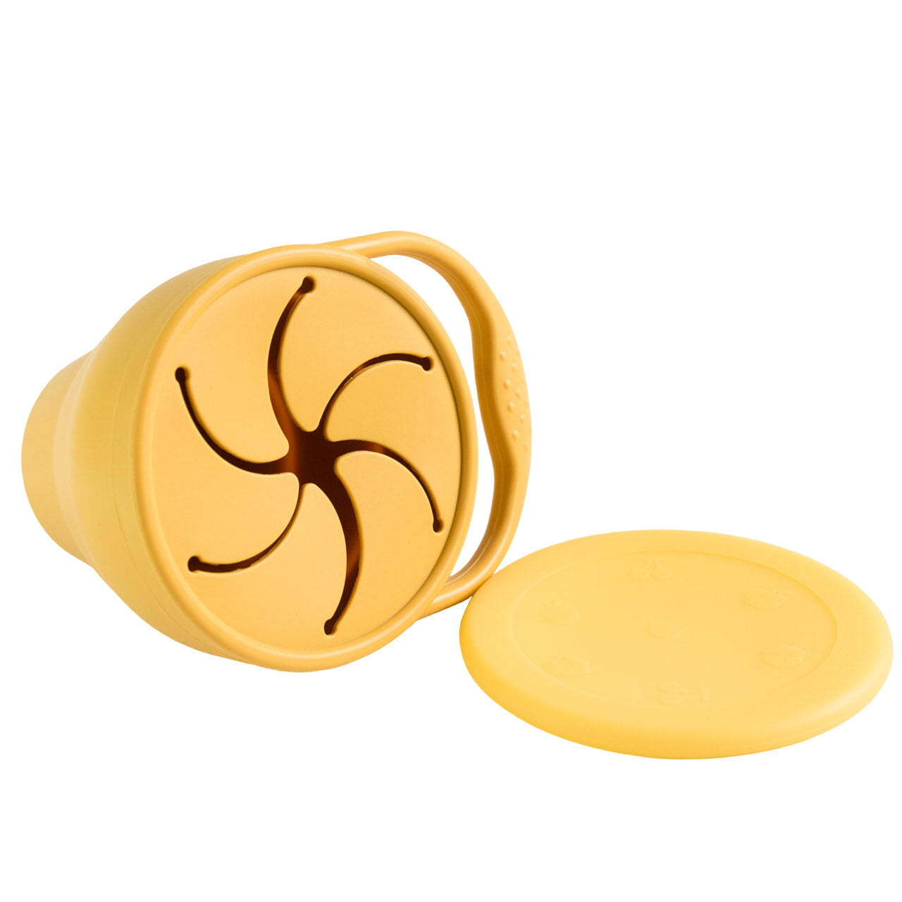 Mustard Collapsible Snack Cup