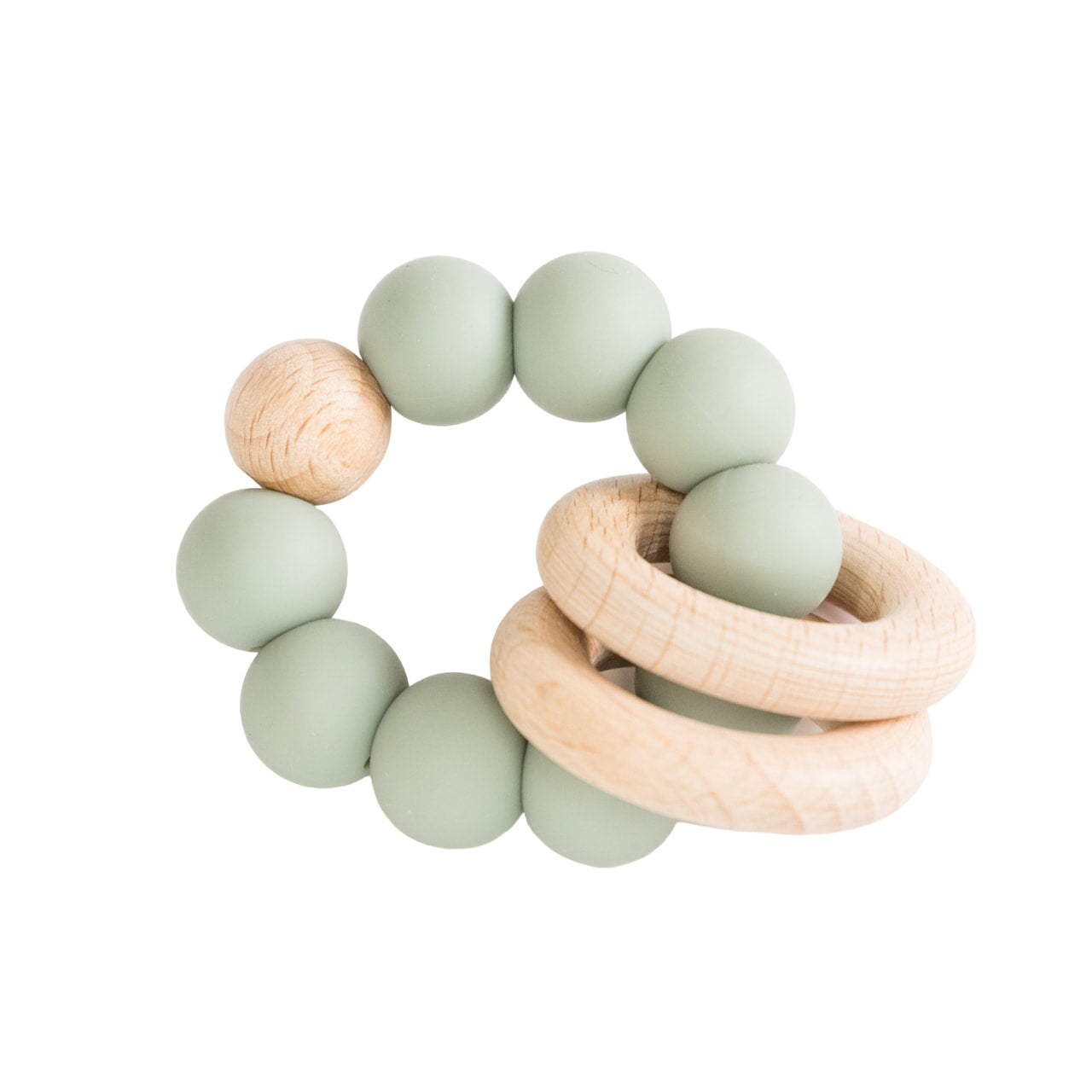 Sage Teething Ring