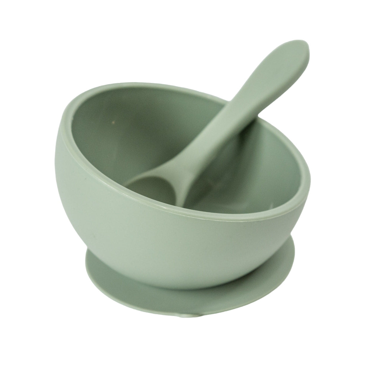 Sage Suction Bowl And Spoon Set