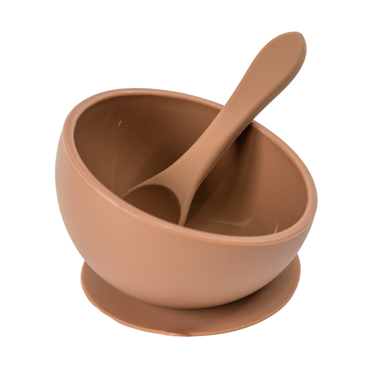 Clay Suction Bowl And Spoon Set