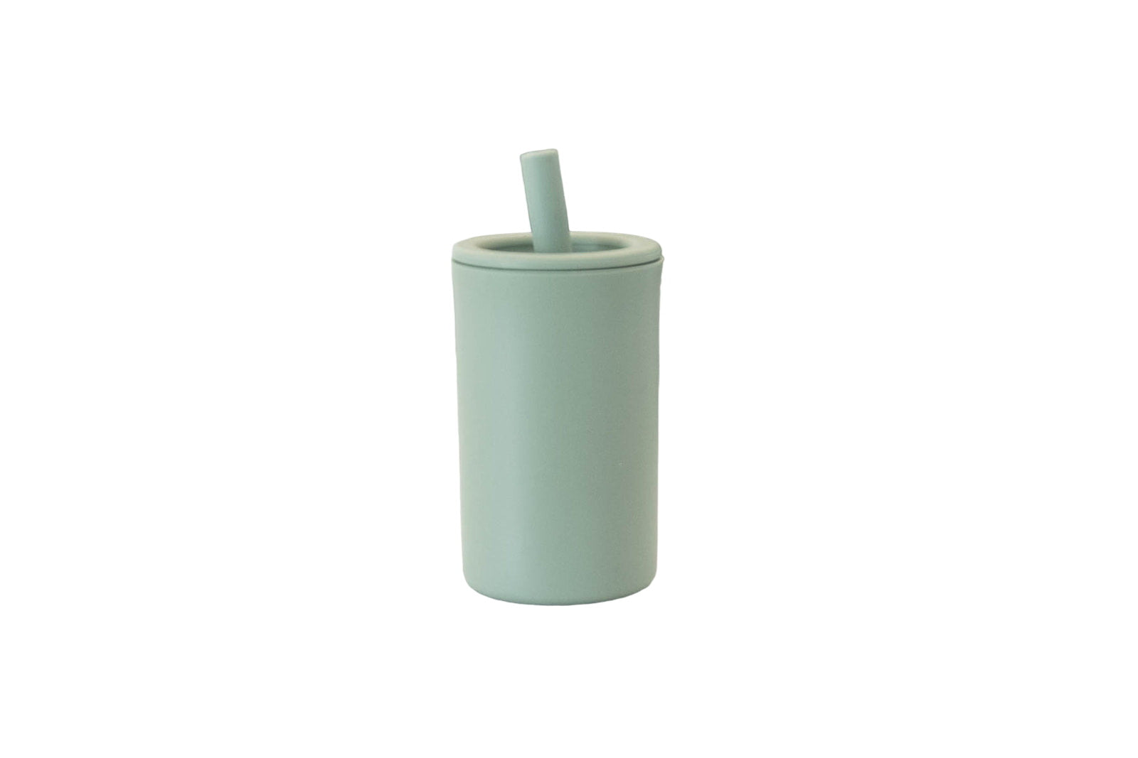 Sage Silicone Straw Cup