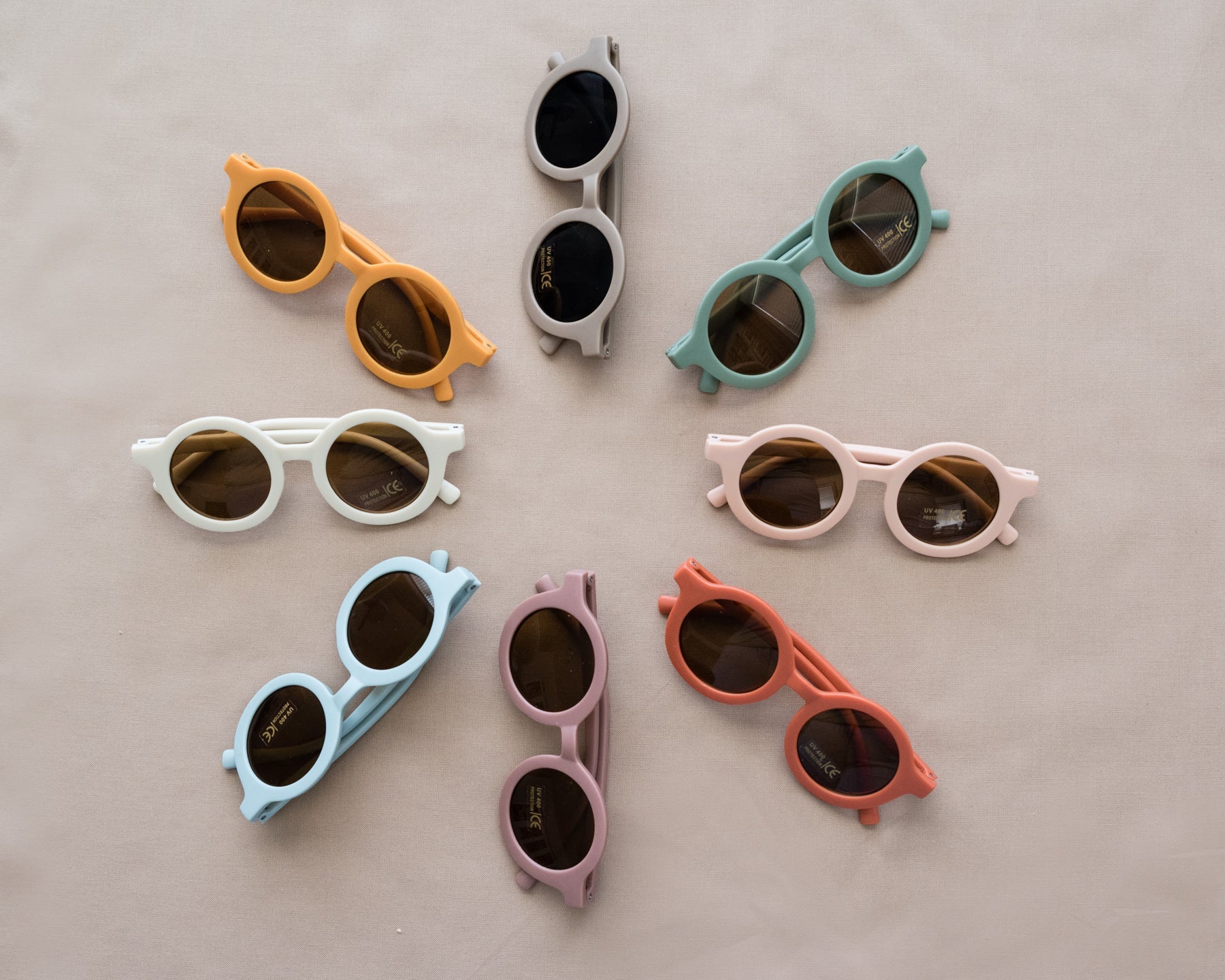 Toddler & Kid Retro Sunglasses - Coffee