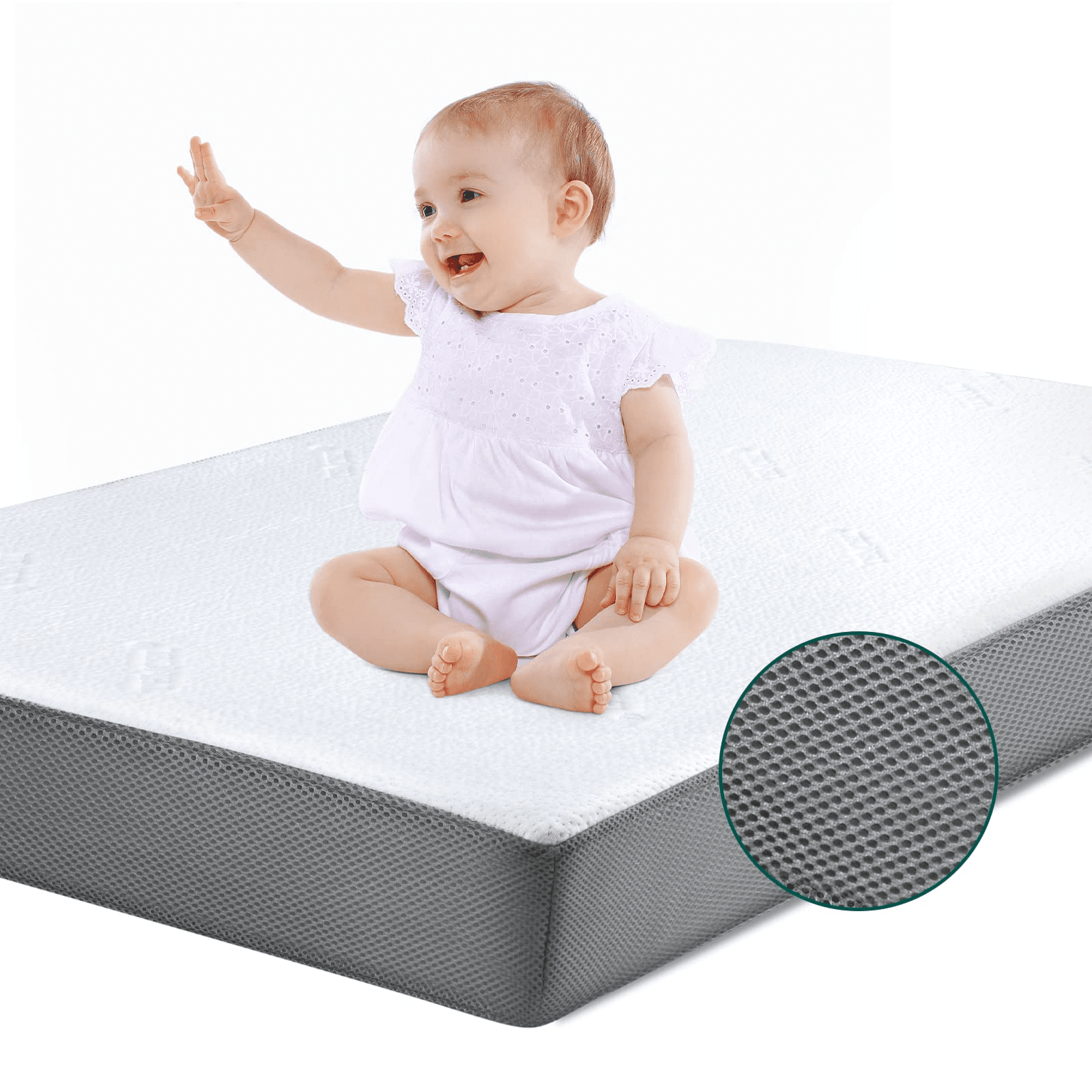 Cloud 2 Crib & Toddler Mattress With Tencel Cover Dual-sided Memory Foam