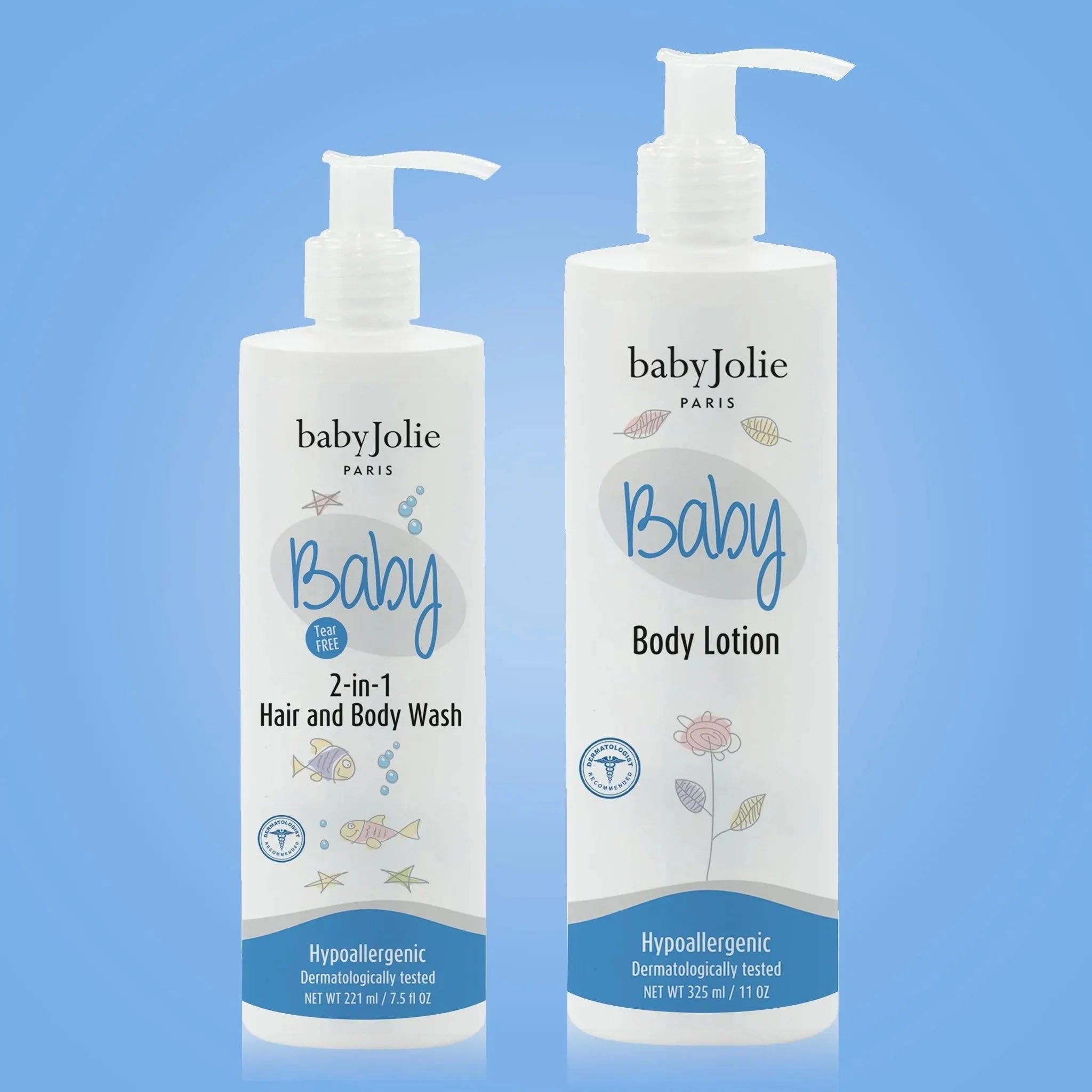 Baby Bath Bundle | 2-in-1 Hair And Body Wash + Lotion