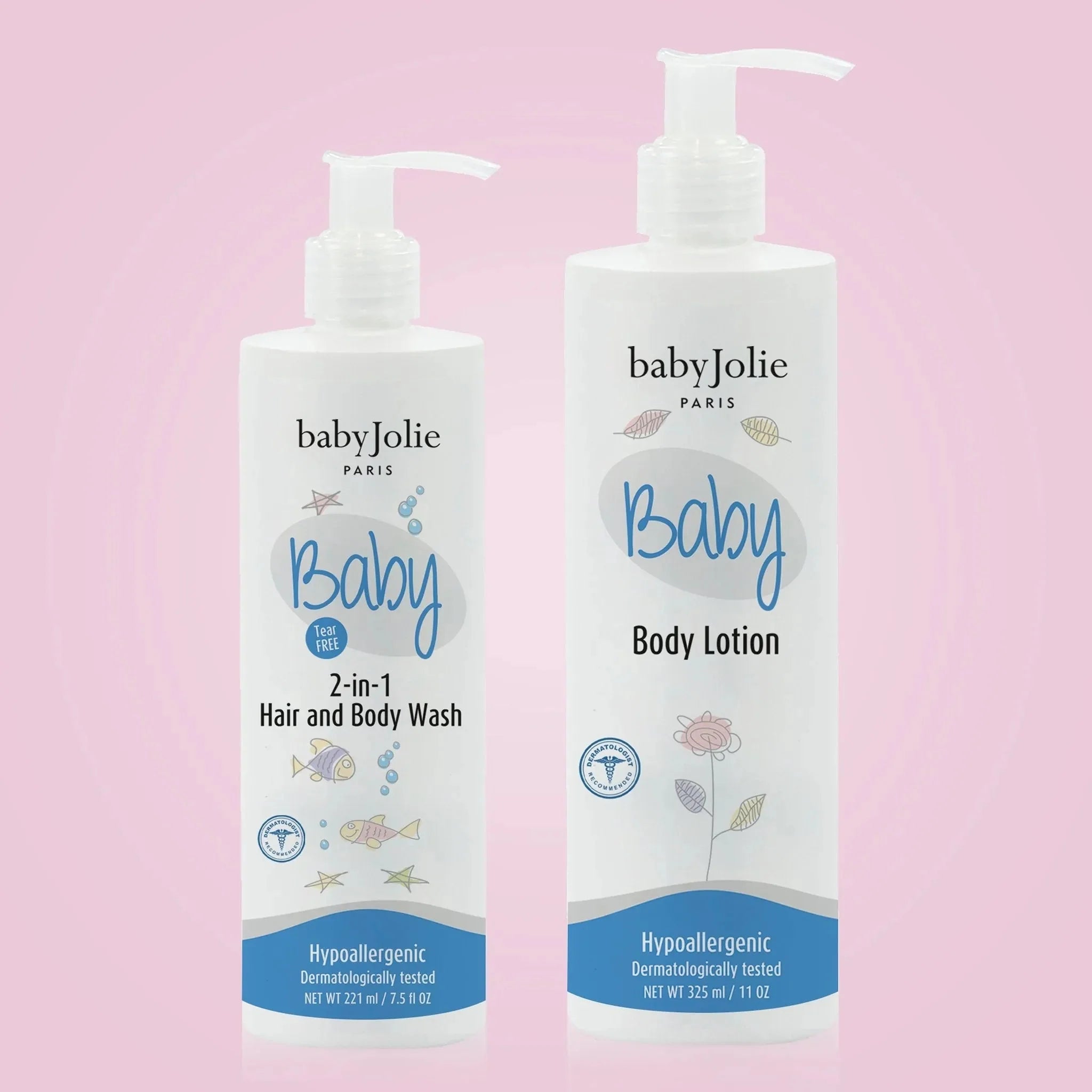 Baby Bath Bundle | 2-in-1 Hair And Body Wash + Lotion