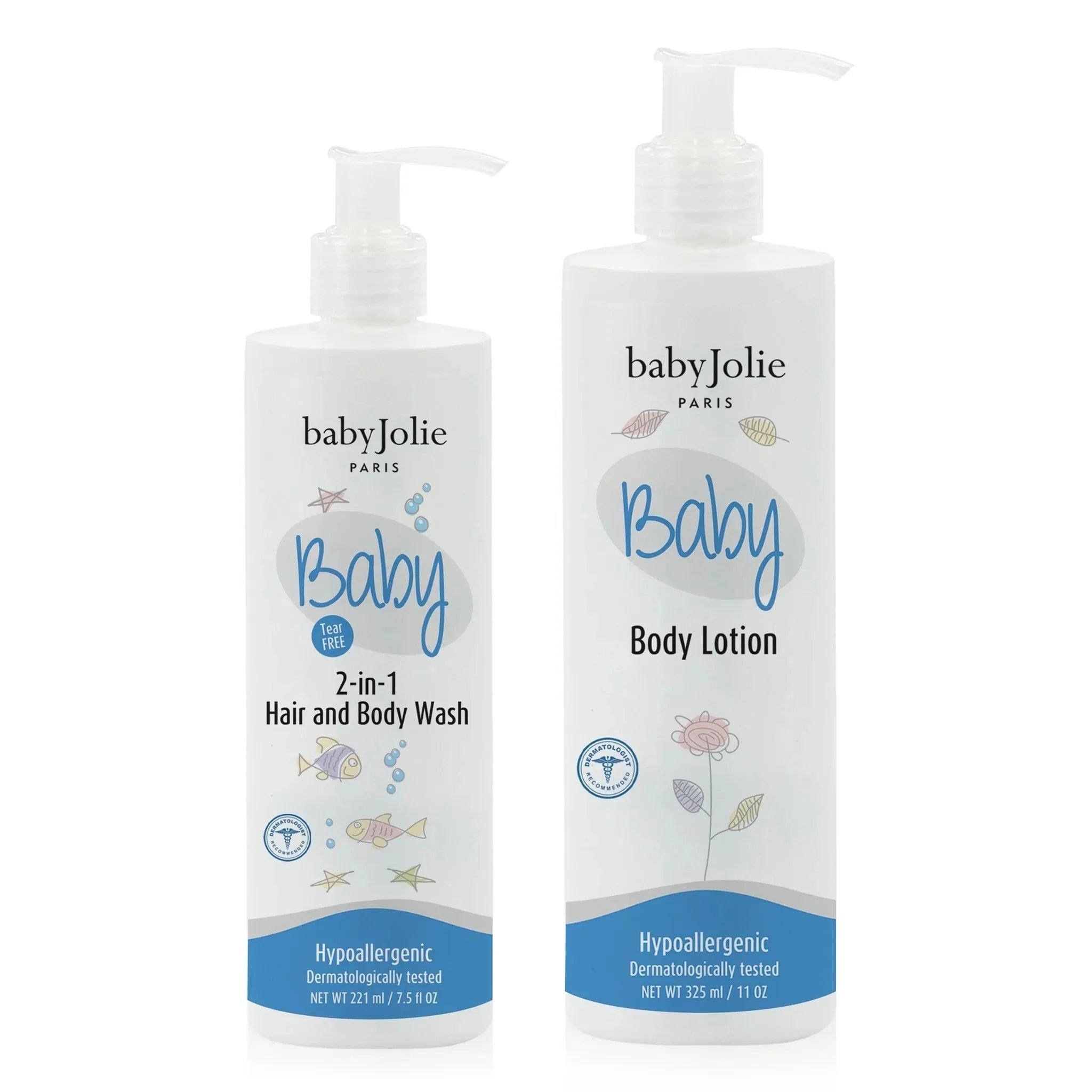 Baby Bath Bundle | 2-in-1 Hair And Body Wash + Lotion