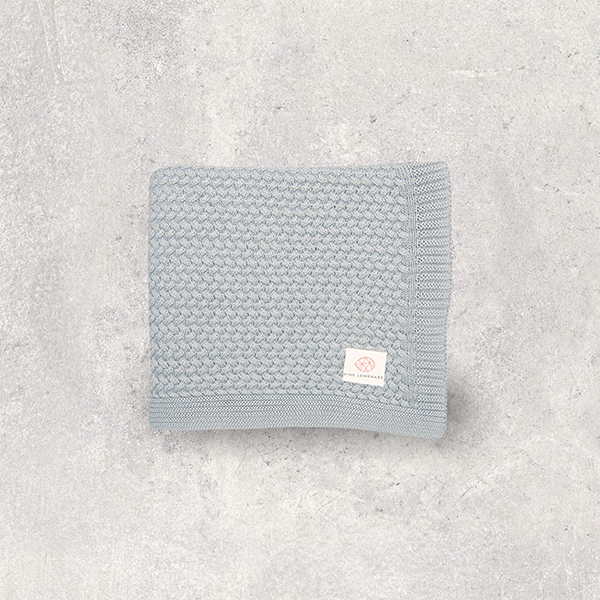 Criss Cross Organic Cotton Baby Blanket And Lovie Set