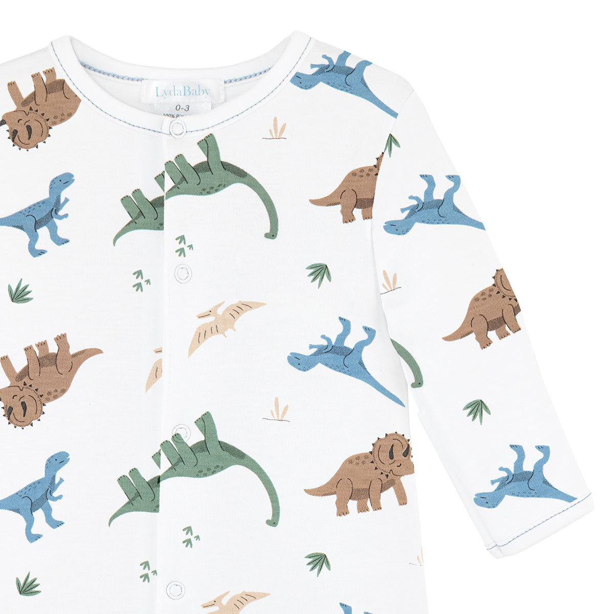 Lets Roar Printed Footie | Baby Boy