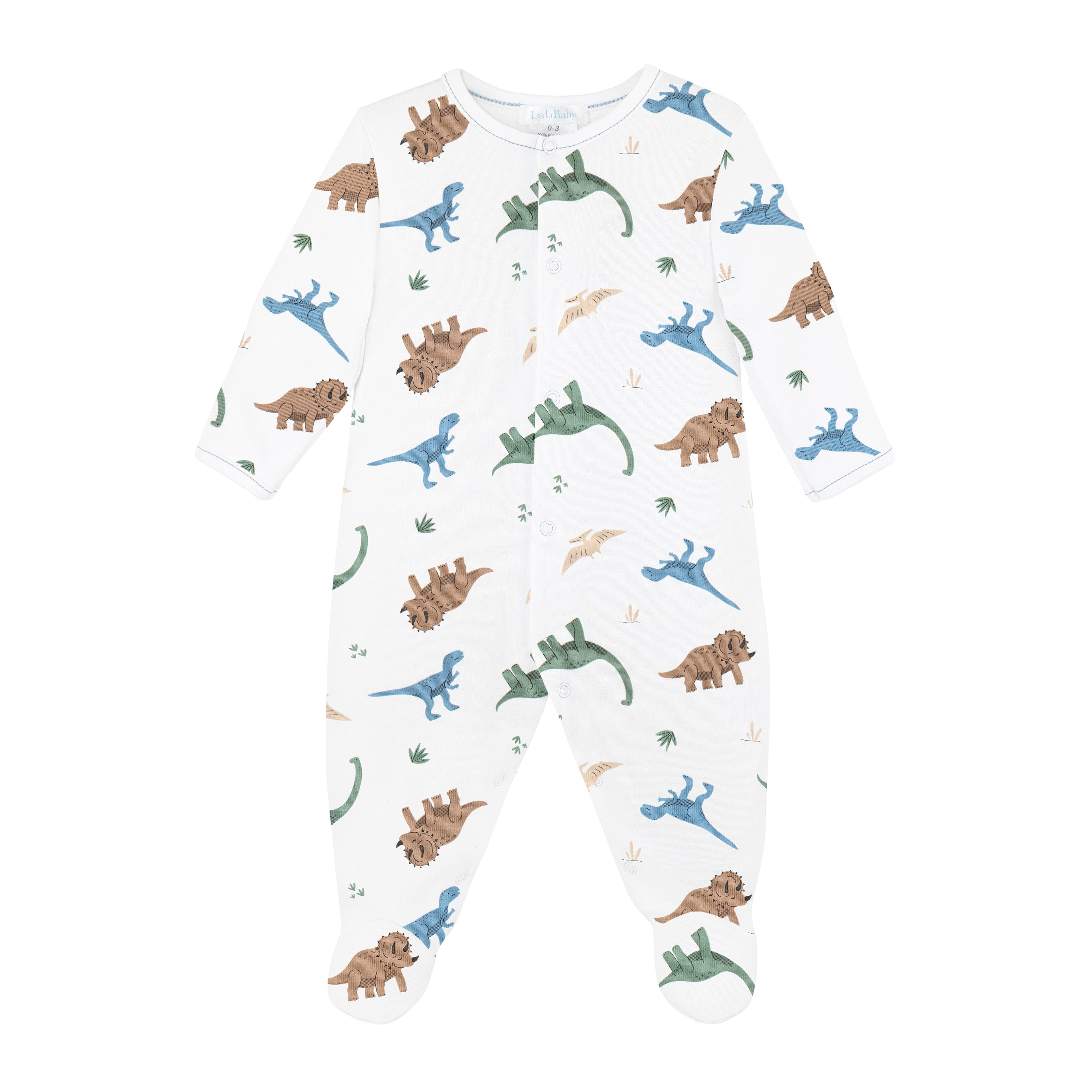 Lets Roar Printed Footie | Baby Boy