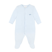Little Prince Embroidery Footie | Baby Boy