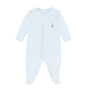 Lovely Elefant Embroidery Footie | Baby Boy