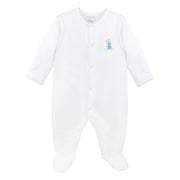 Rabbits Embroidery Footie | Baby Boy