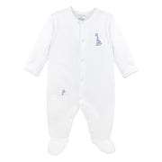 Safari Animals Embroidery Footie | Baby Boy