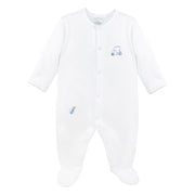 Lets Golf Embroidery Footie | Baby Boy