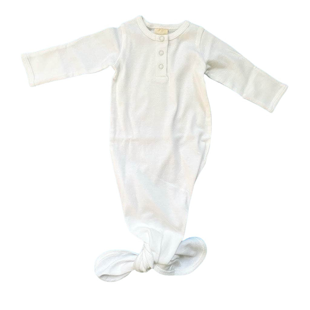 Knotted Baby Gown-organic Cotton
