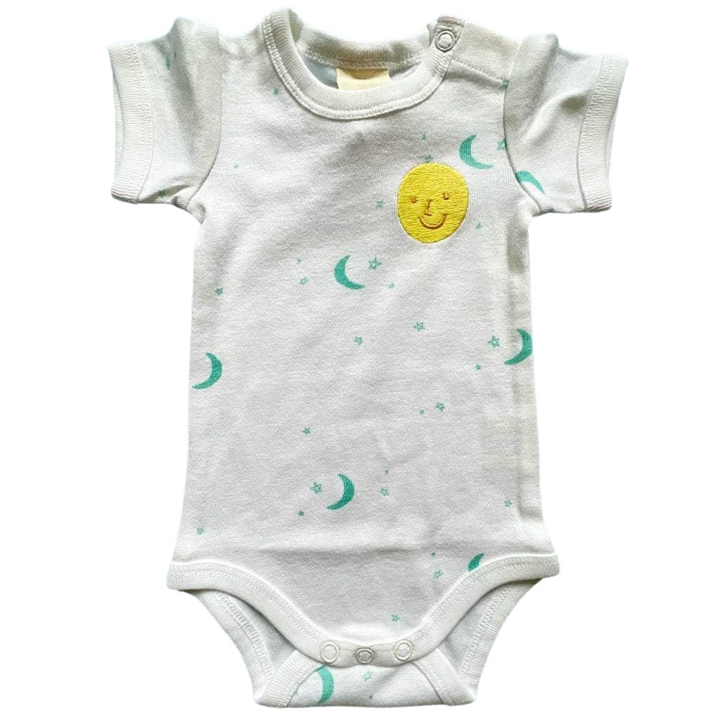 Moon And Stars Organic Cotton Baby Bodysuit