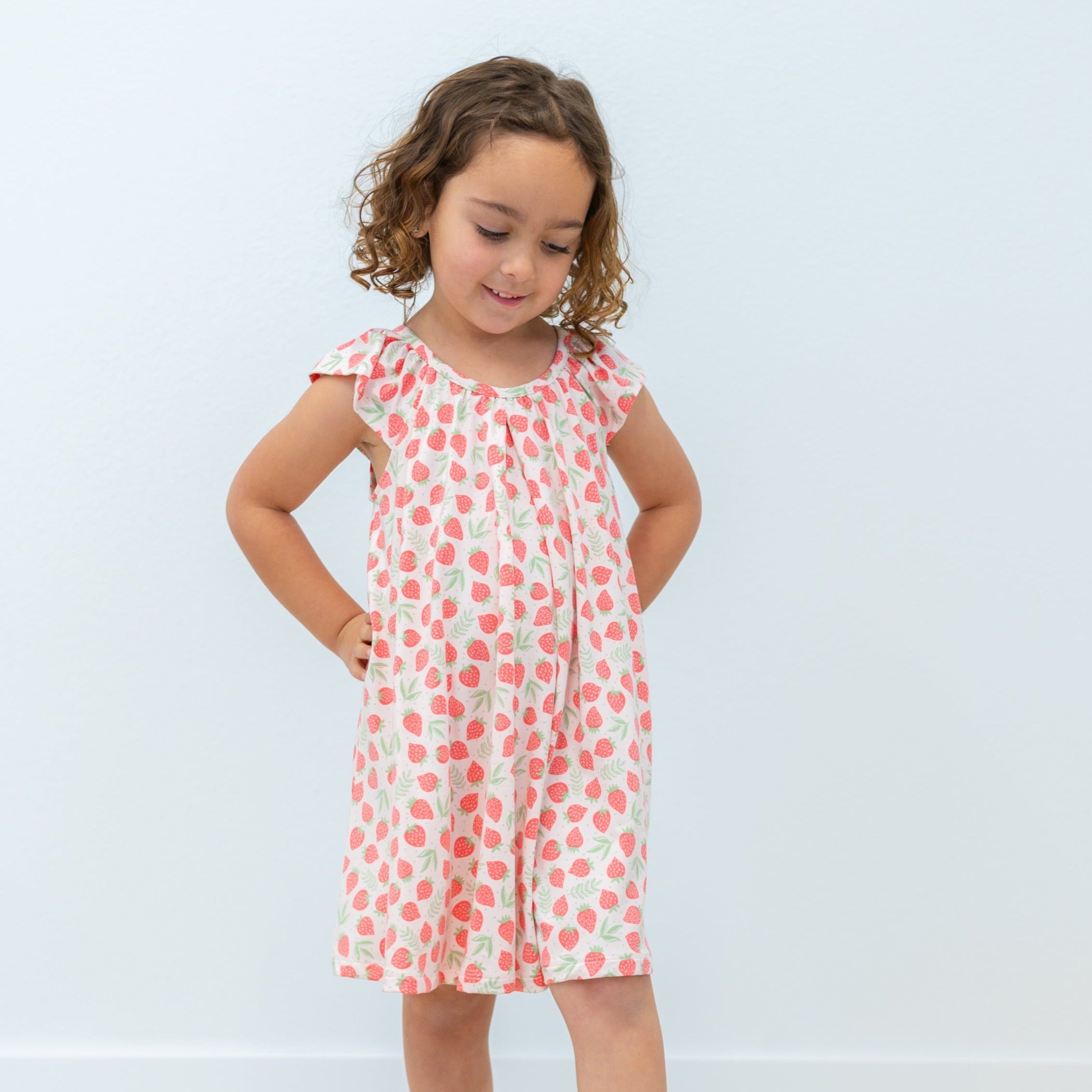 Baby Doll Dress - Strawberry Basil