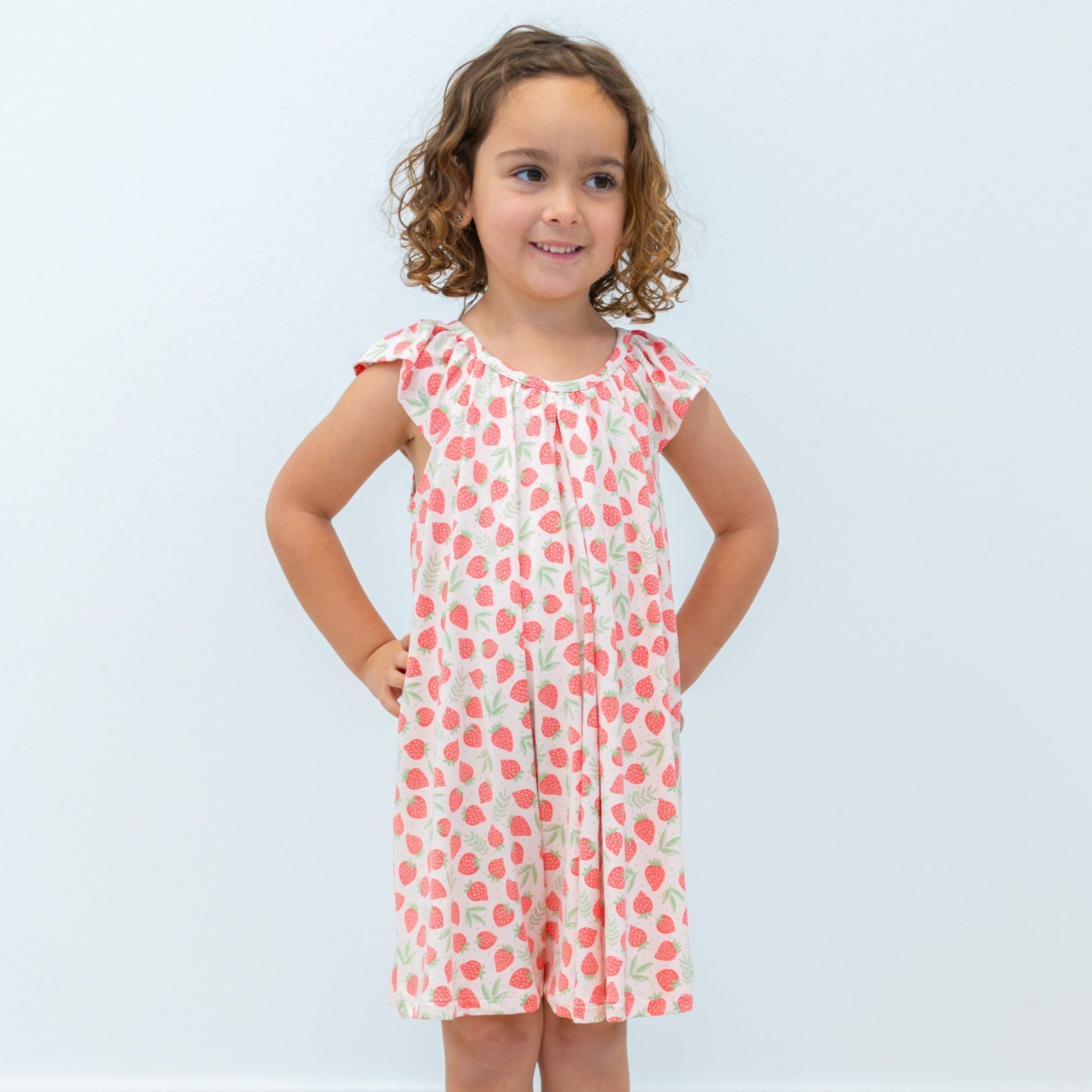 Baby Doll Dress - Strawberry Basil