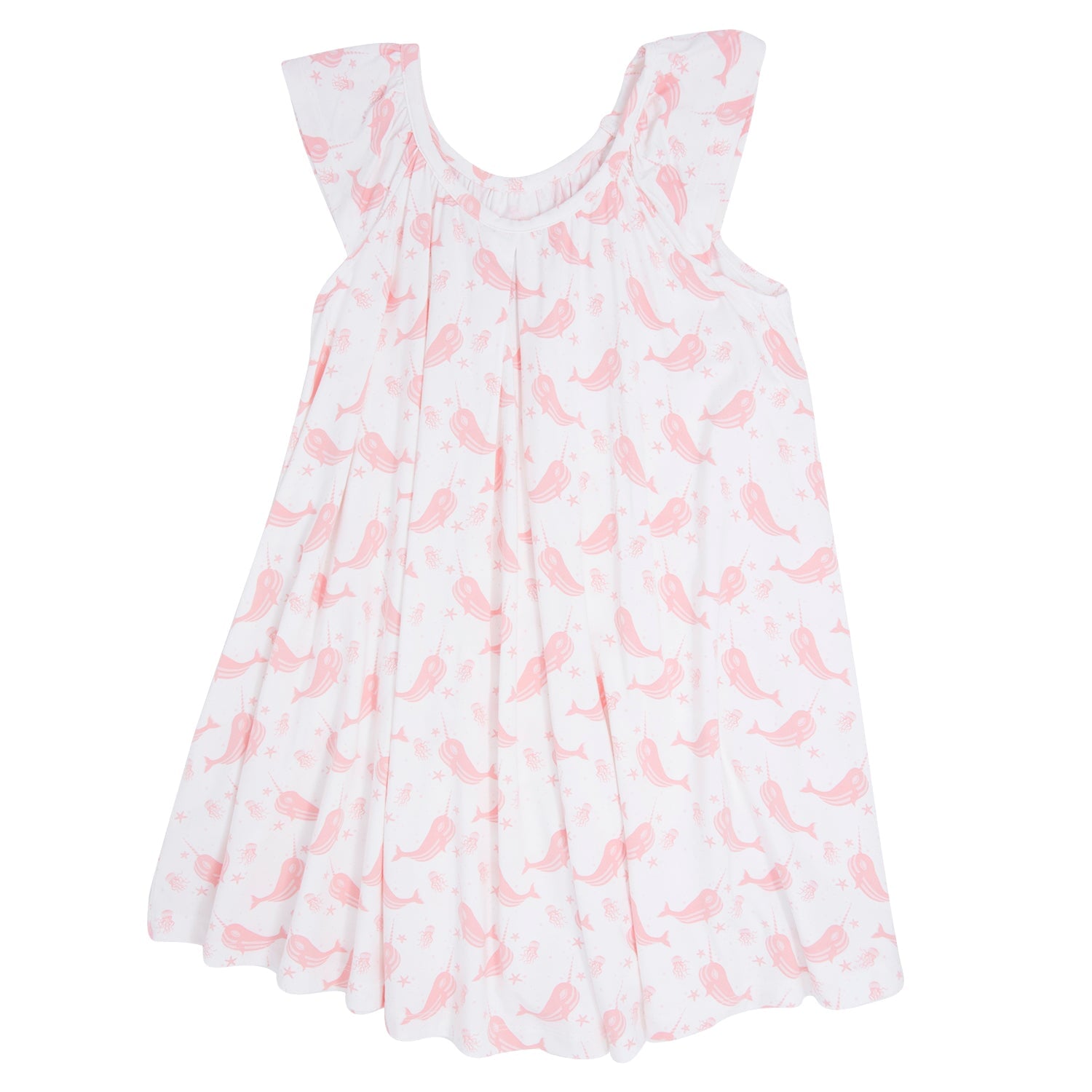 Baby Doll Dress - Narwhal Pink