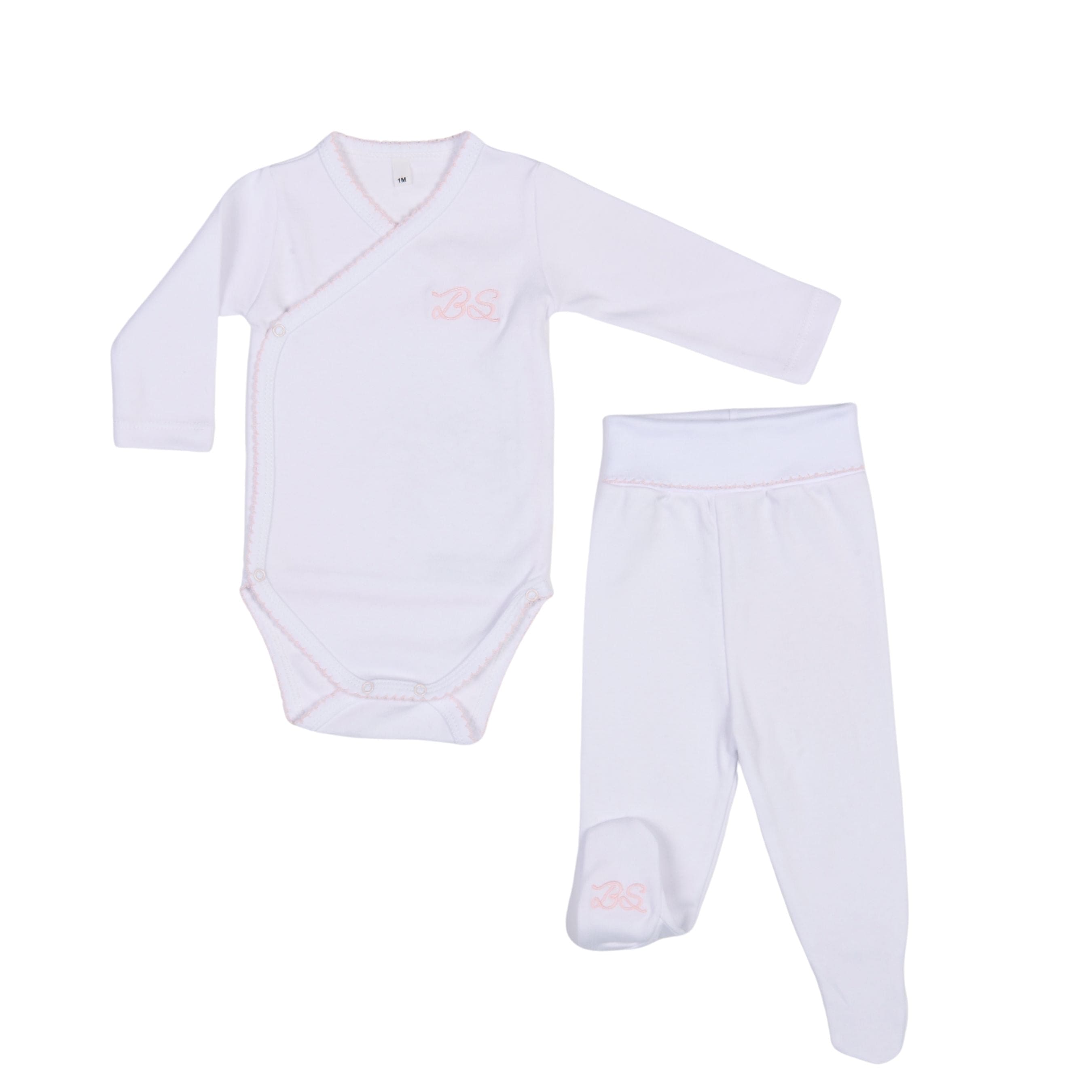 Bebe Sweeny Essentials | Baby Girls Pink Cardigan & Leggings Set (5)