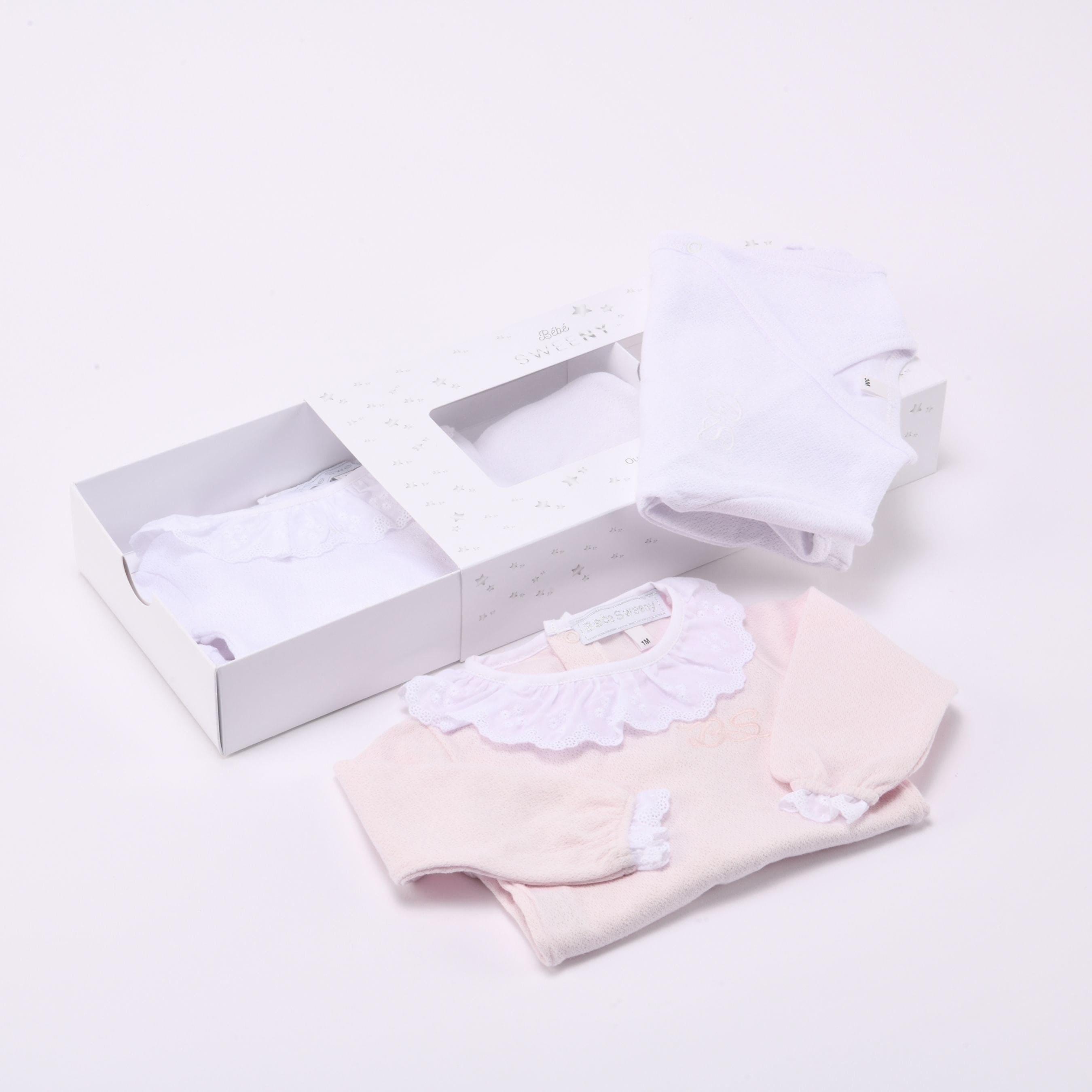 Chely | Girls Rose Blush Cotton Bodysuit Set (4)