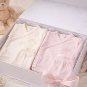 Essentials | Girls Pink & Ivory Leggings Set (4)