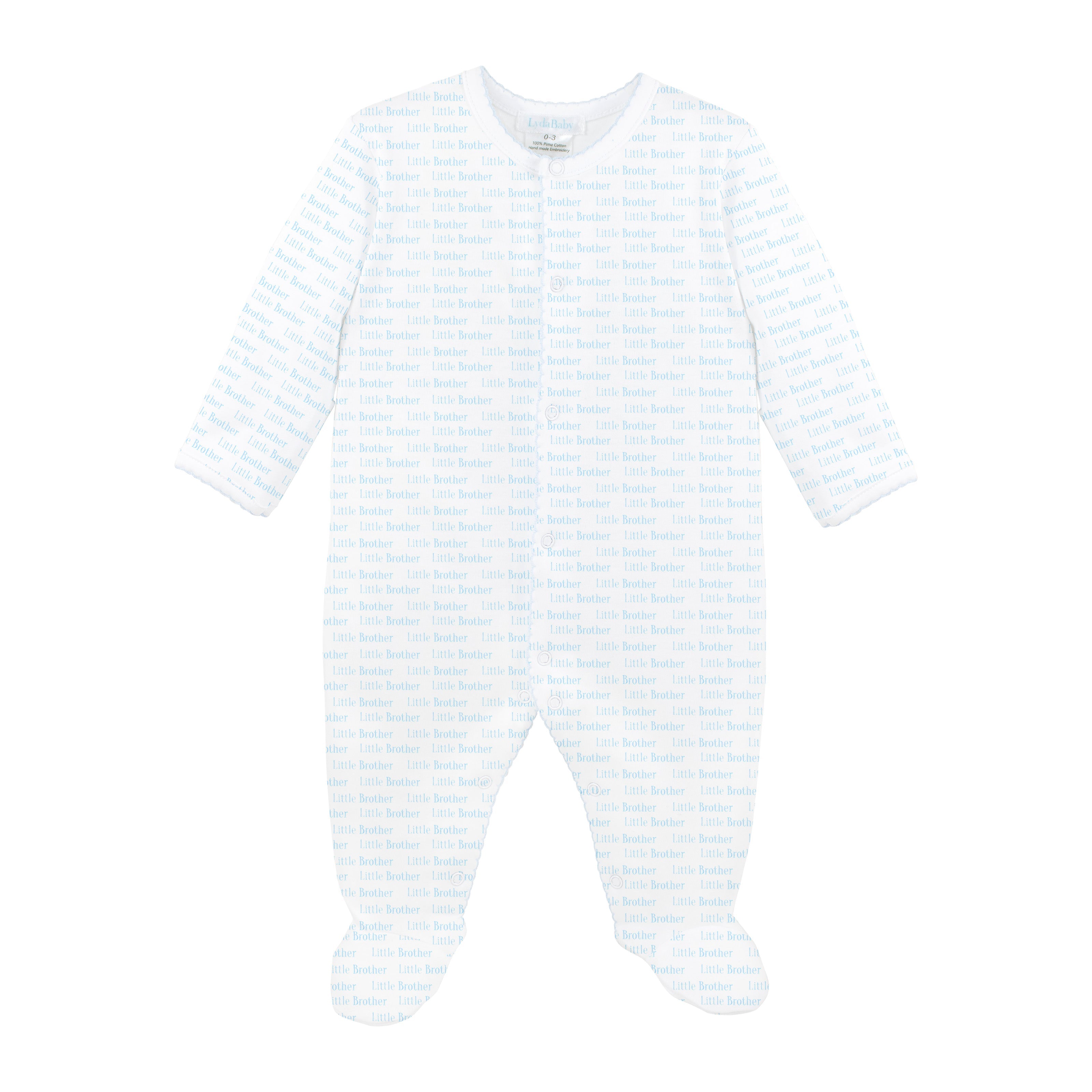 My Little Brother Printed Footie | Baby Boy