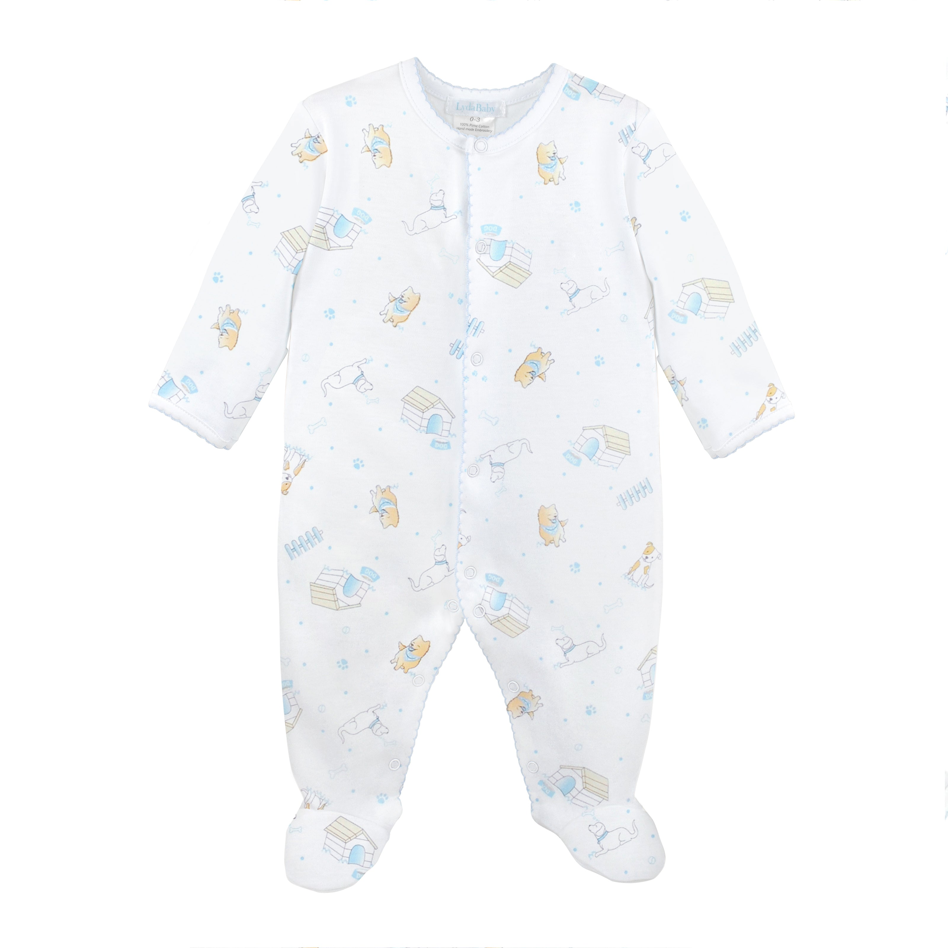 Puppies World Printed Footie | Baby Boy