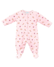 Cute Puppies Printed Footie | Baby Girl