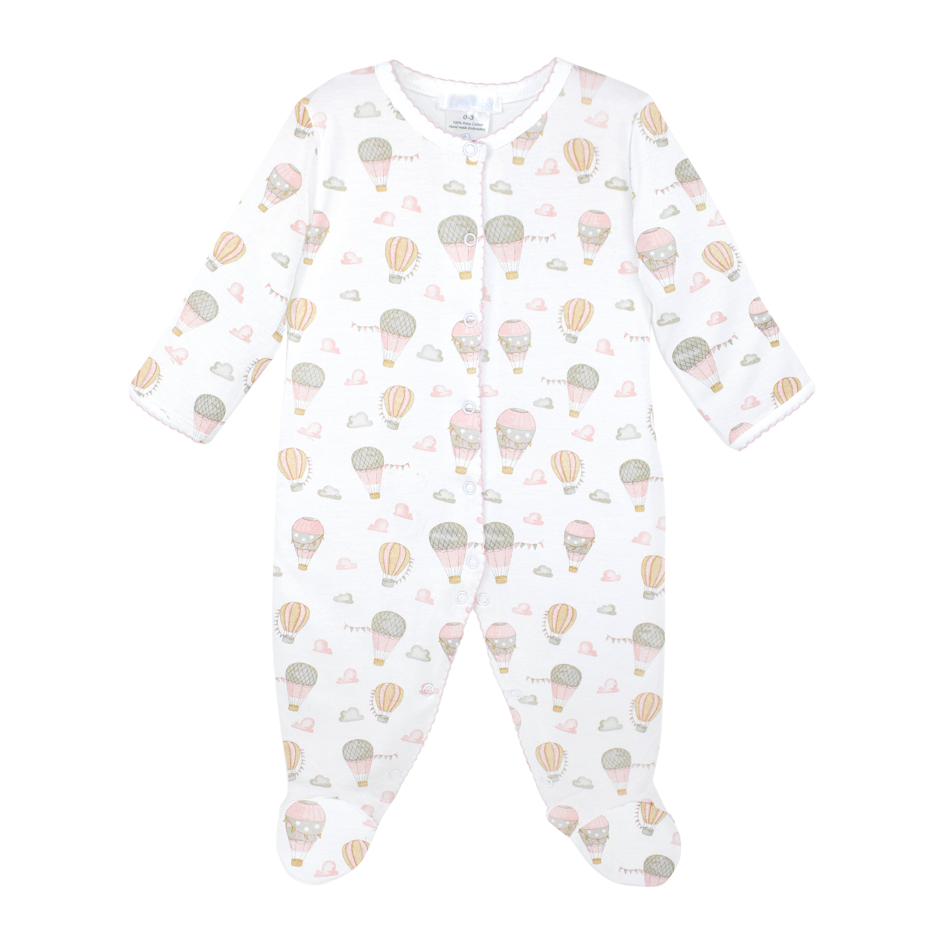 Fly Away Printed Footie | Baby Girl